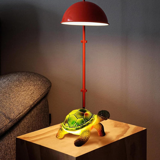 3D Animal Lamp, Retro Stained Animal Night Light Lamp, Vintage Animals Table Lamp, Bohemian Resin Animal Lamps for Bedroom Living Room Dining Room Nursery Office Home Decoration (Sea Turtle)